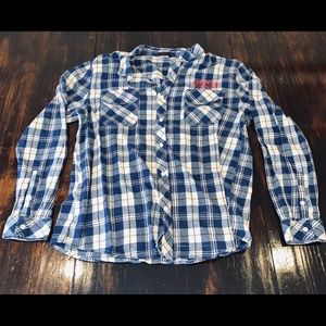 Netflix Stranger Things Blue Flannel XL